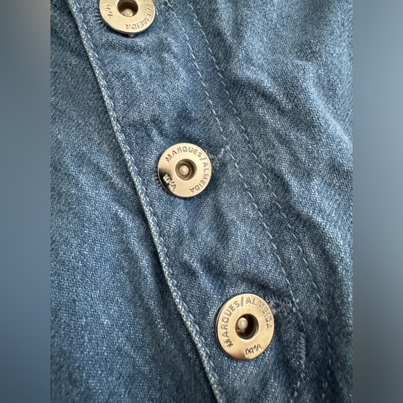 MARQUES'ALMEIDA Asymmetric Frayed Denim Mini Skirt Size UK 6 US 2 - Picture 12 of 16